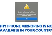 iPhone Mirroring is Not Available in Your Country