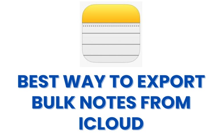 EXPORT BULK NOTES FROM ICLOUD