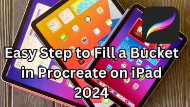 Easy Step to Fill a Bucket in Procreate on iPad 2024