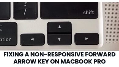 Fixing a Non-Responsive Forward Arrow Key on MacBook Pro