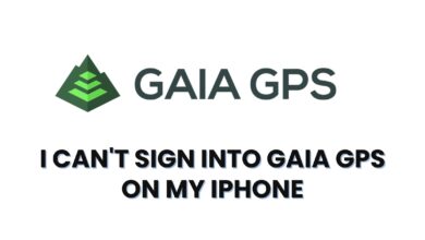 I can't sign into gaia gps on my iphone