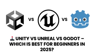 🕹️ Unity vs Unreal vs Godot – Which is Best for Beginners in 2025
